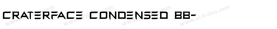 CraterFace Condensed BB字体转换